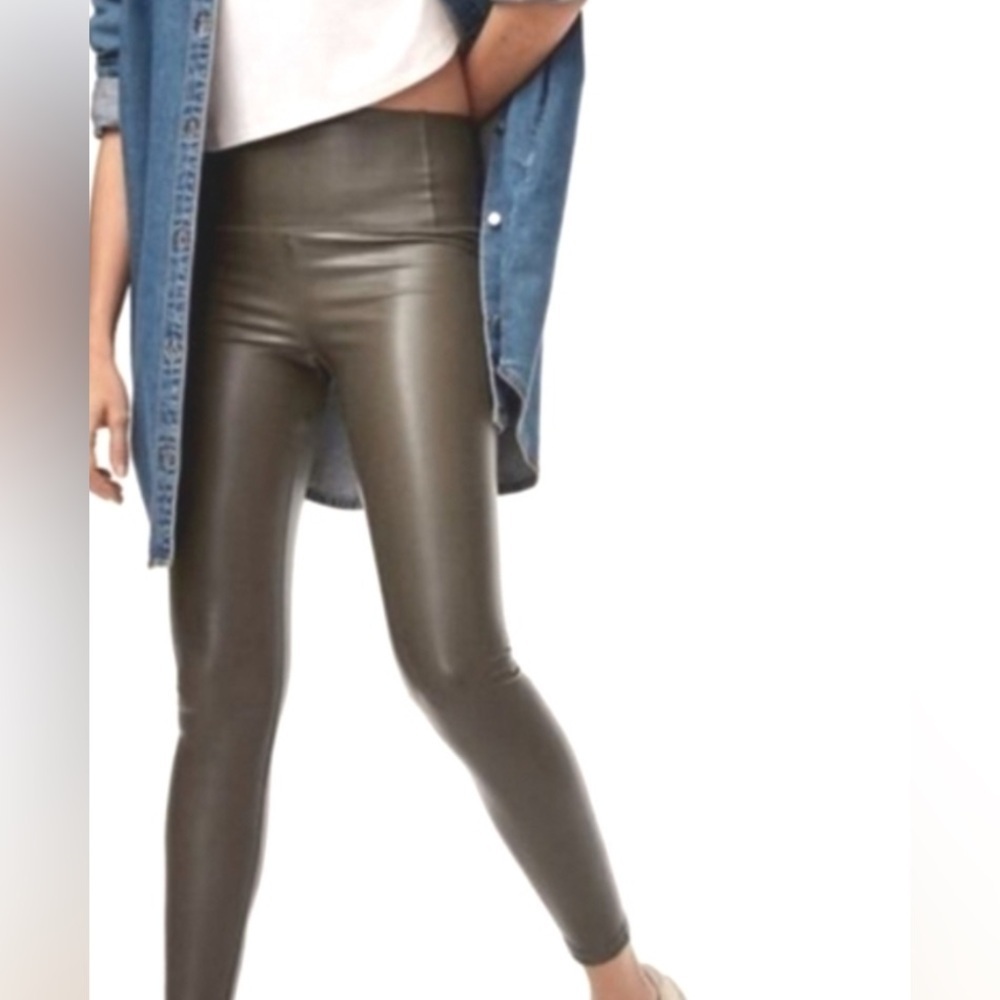 Aritzia Wilfred Free Daria Ankle Vegan Leather Leggings XXS
